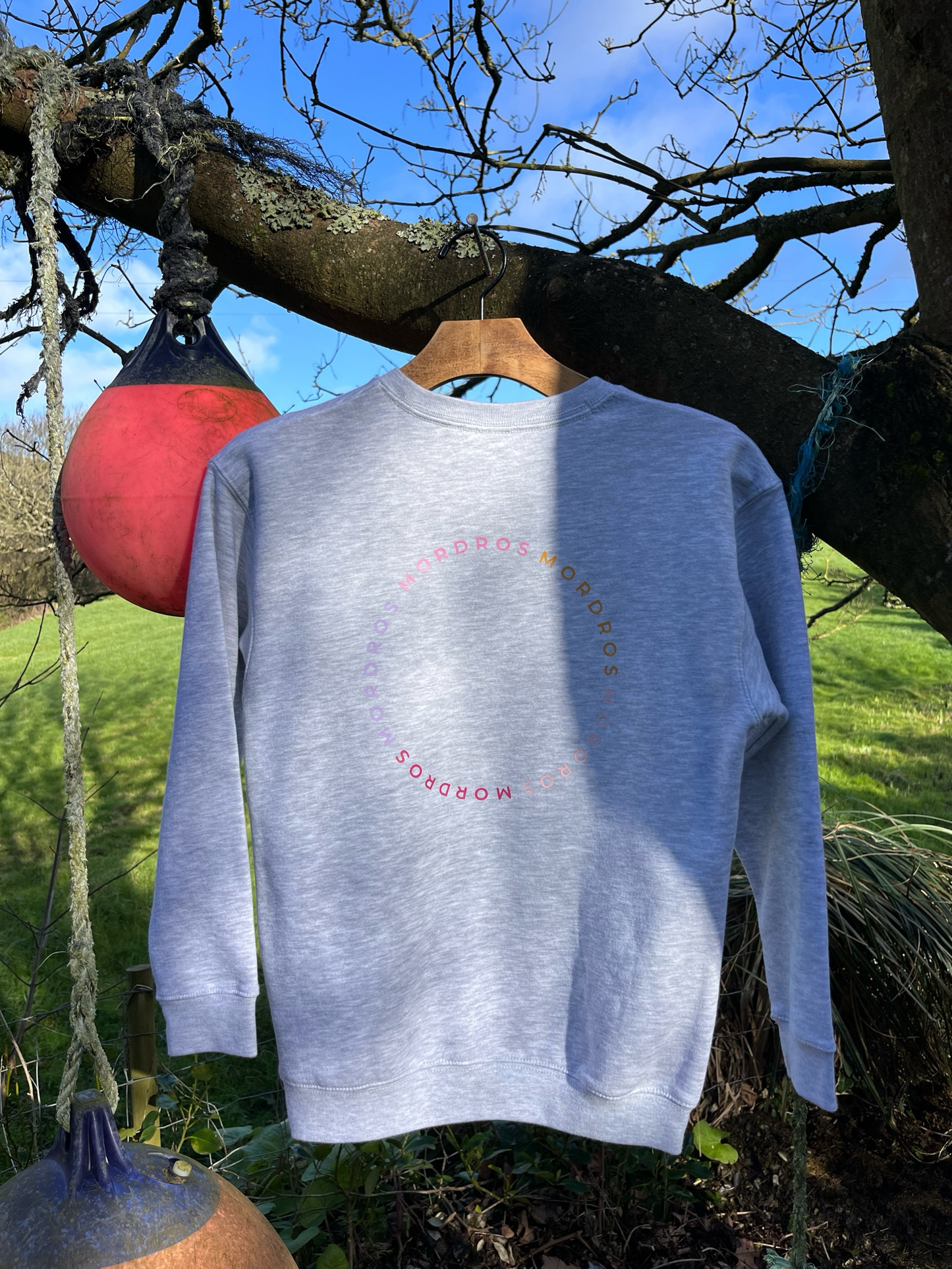 Grey Circle Design Jumper