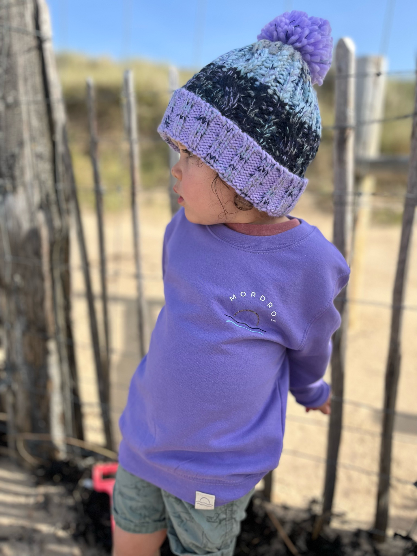 Lilac Glitter Sunset Jumper