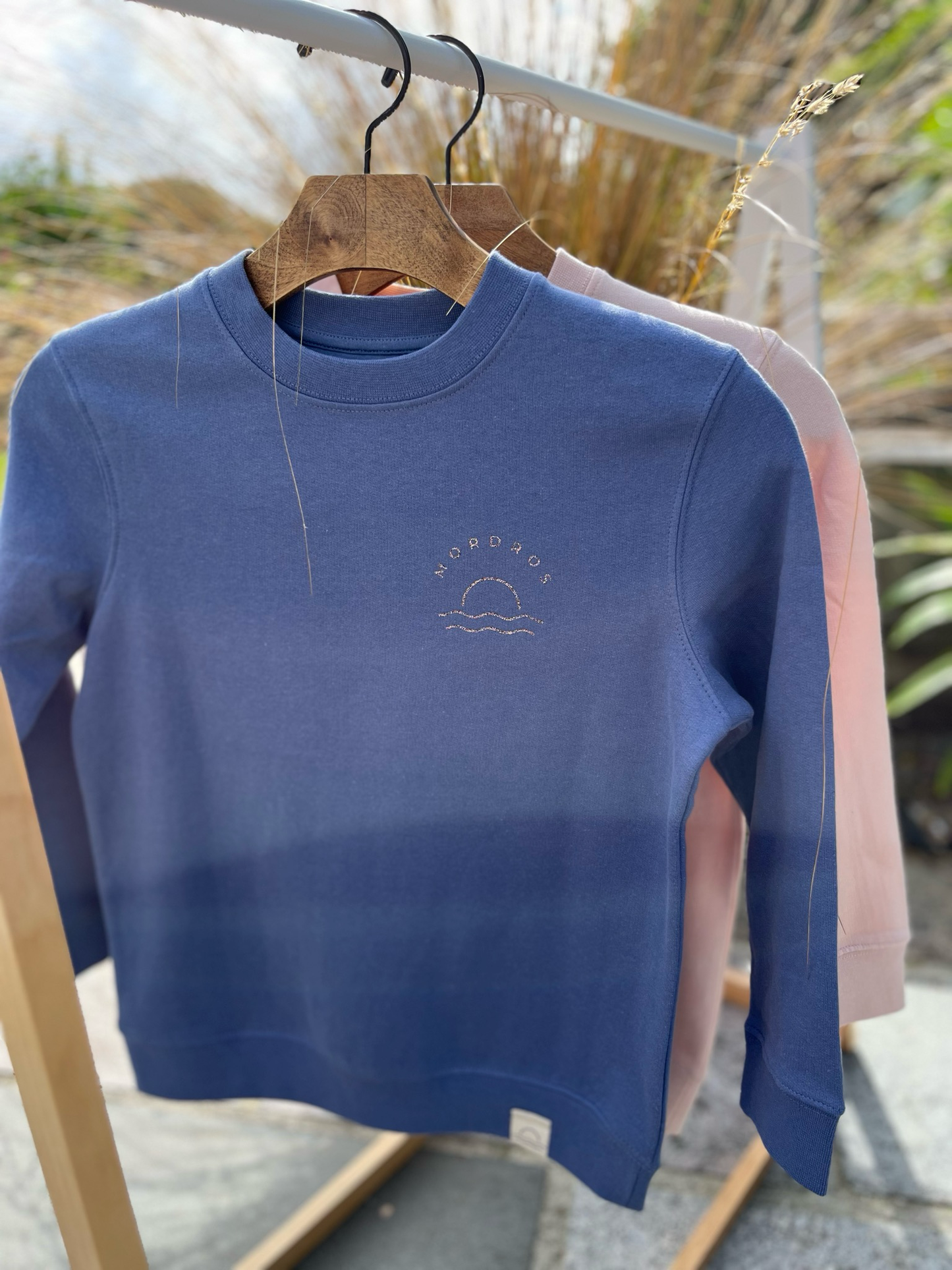 Organic Cotton Glitter Sunset Raglan Jumper