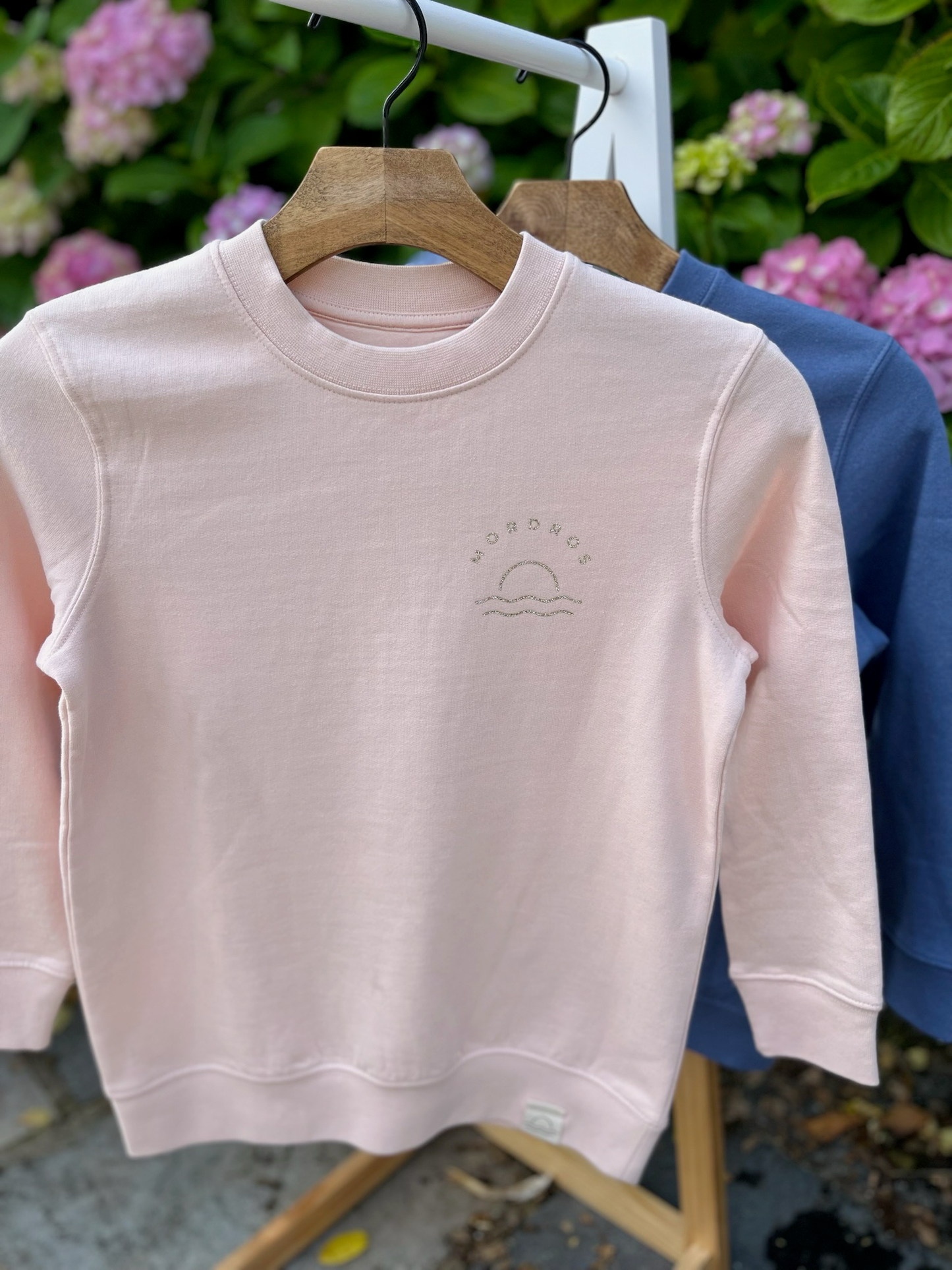 Organic Cotton Glitter Sunset Raglan Jumper