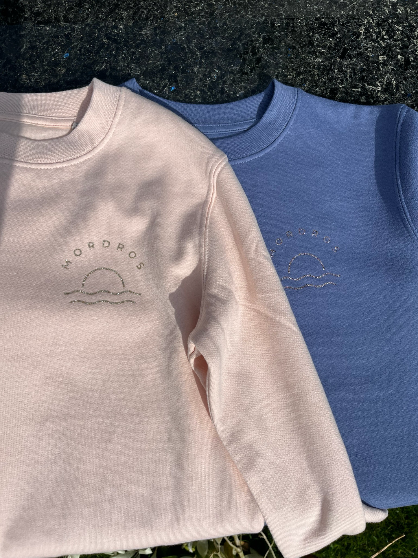 Organic Cotton Glitter Sunset Raglan Jumper