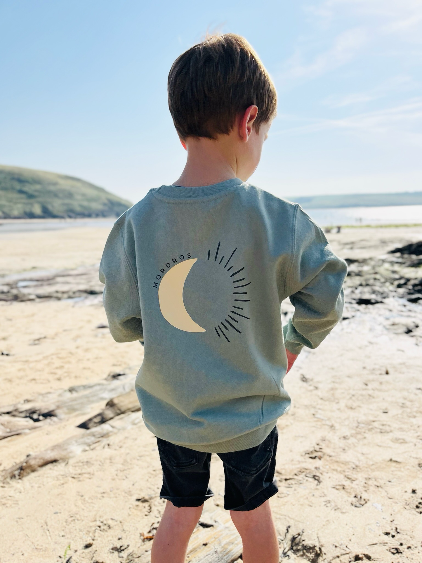 Dusty Green Moon And Sun Jumper