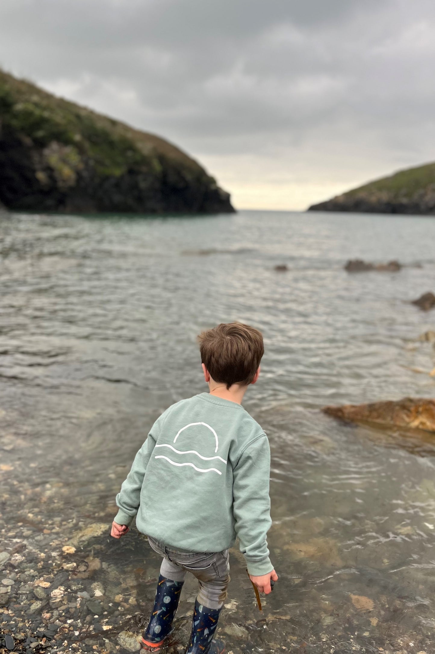 Dusty Green Sunset Jumper