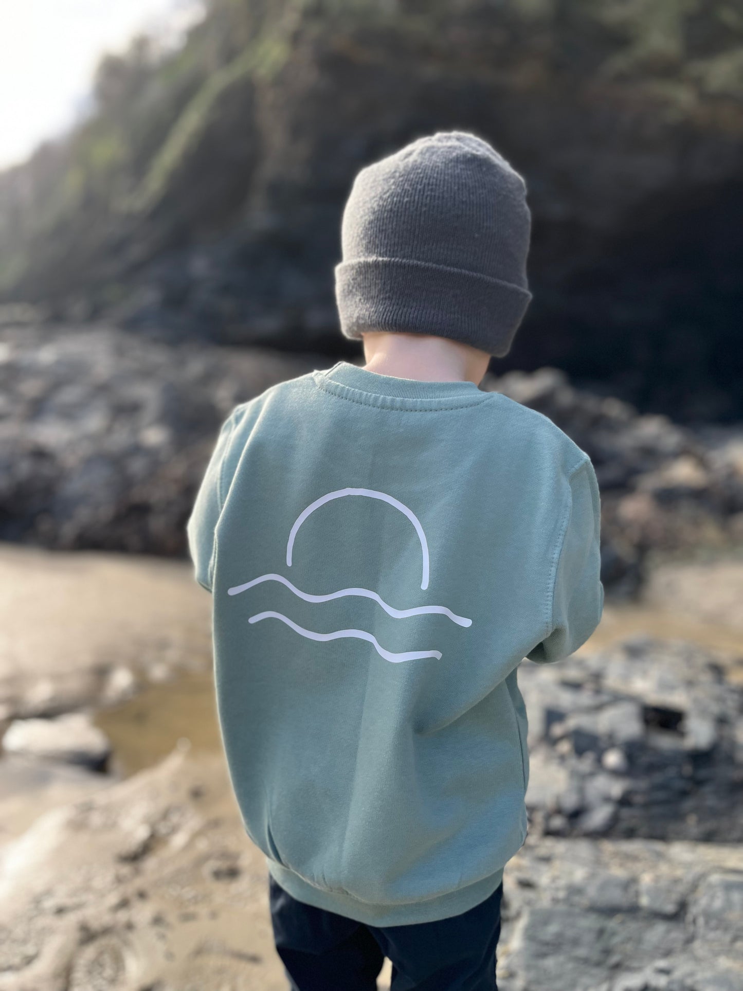 Dusty Green Sunset Jumper