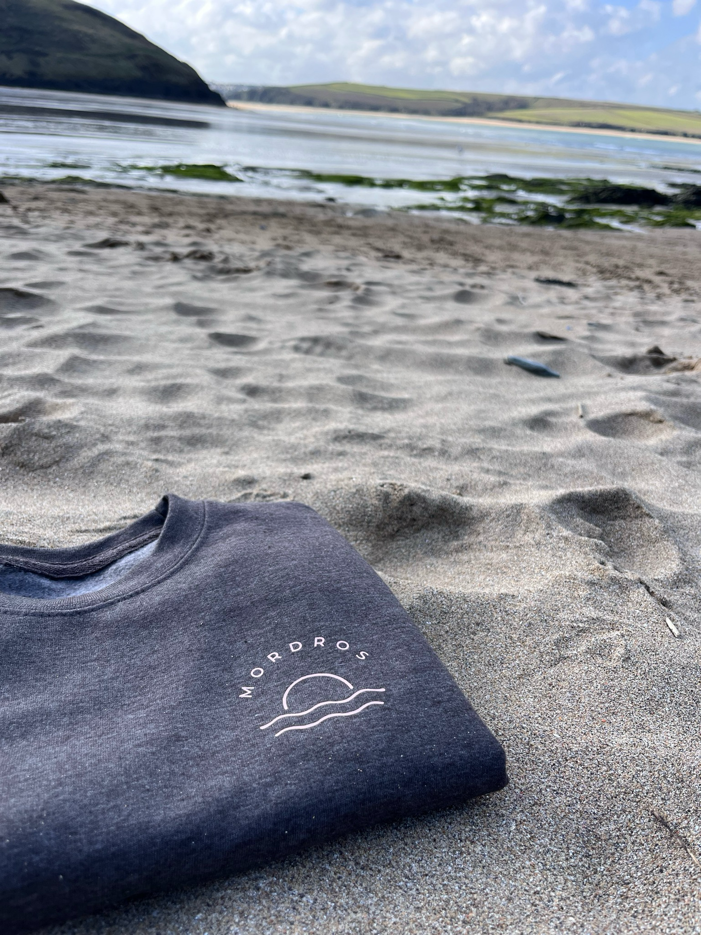 Grey and Pink Sunset Jumper