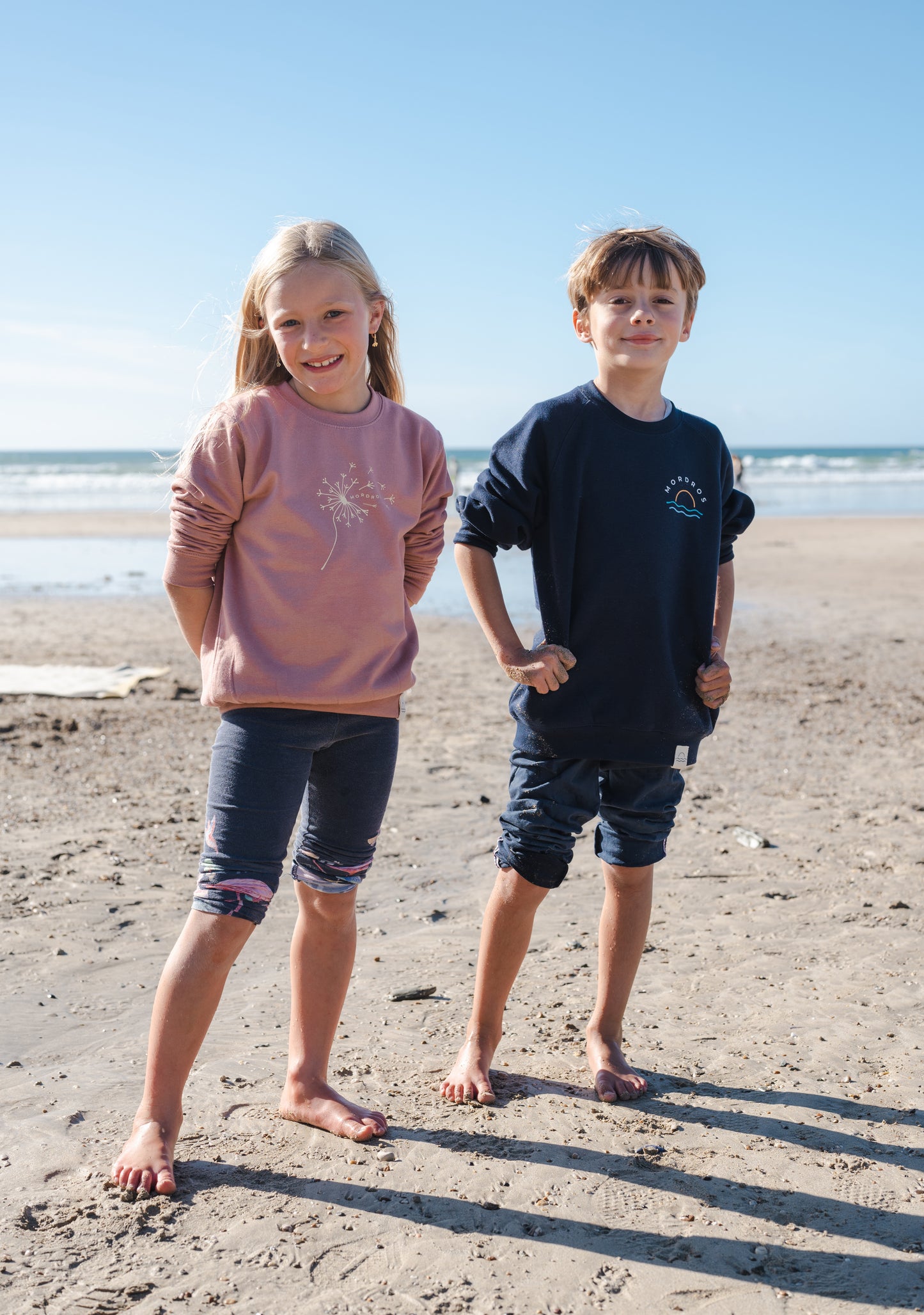 Navy Retro Sunset Jumper