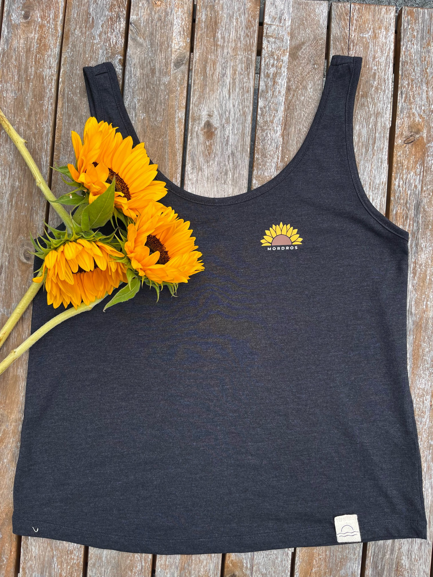 Charcoal Sunflower Vest
