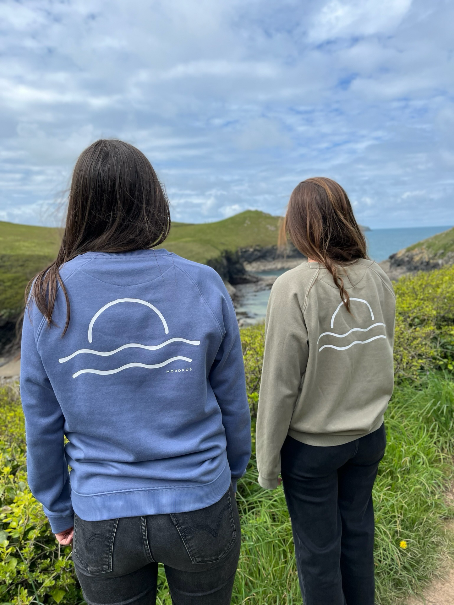 Cornflower Blue Organic Cotton Raglan Jumper