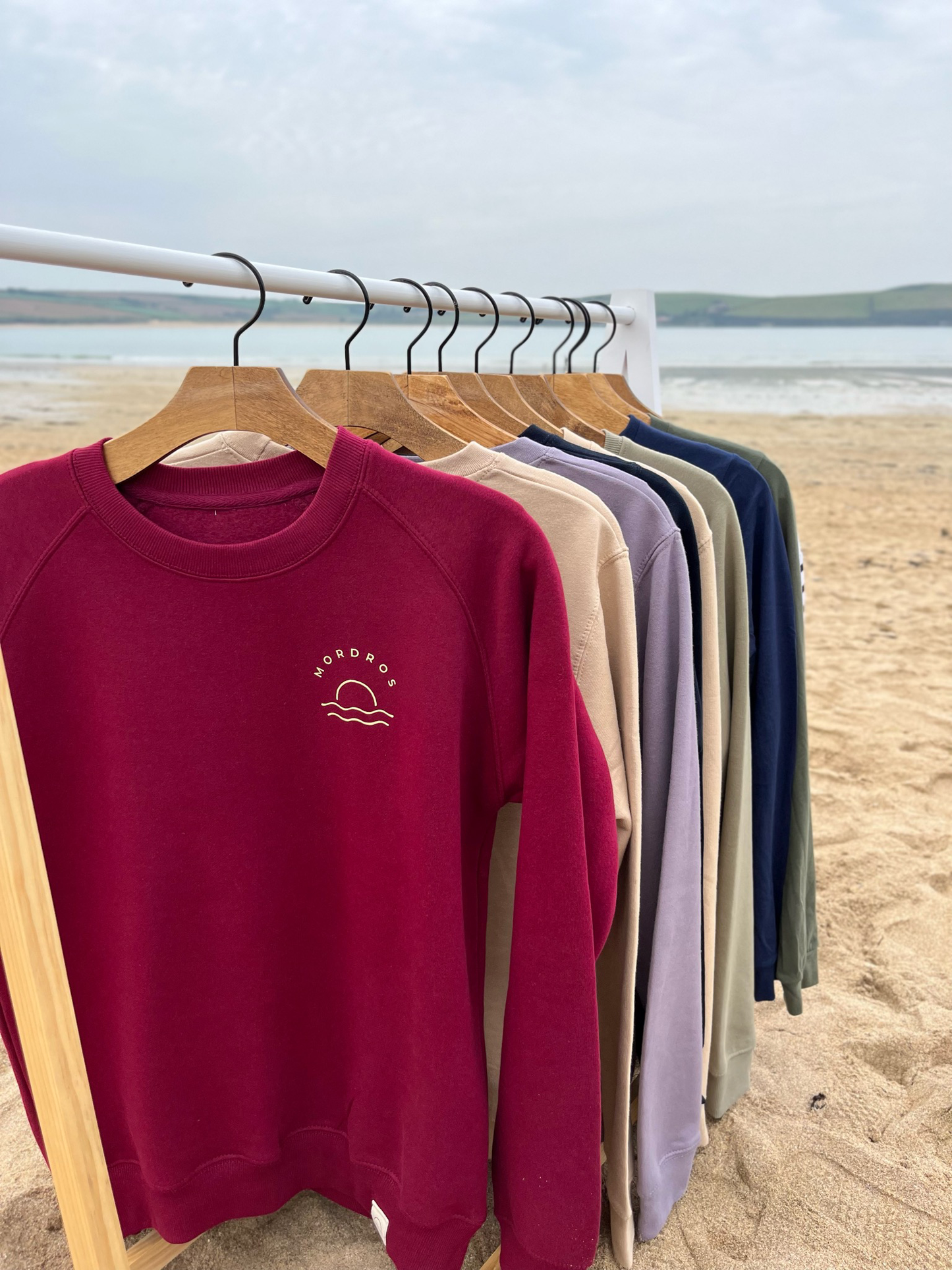 Burgundy Raglan Sunset Jumper