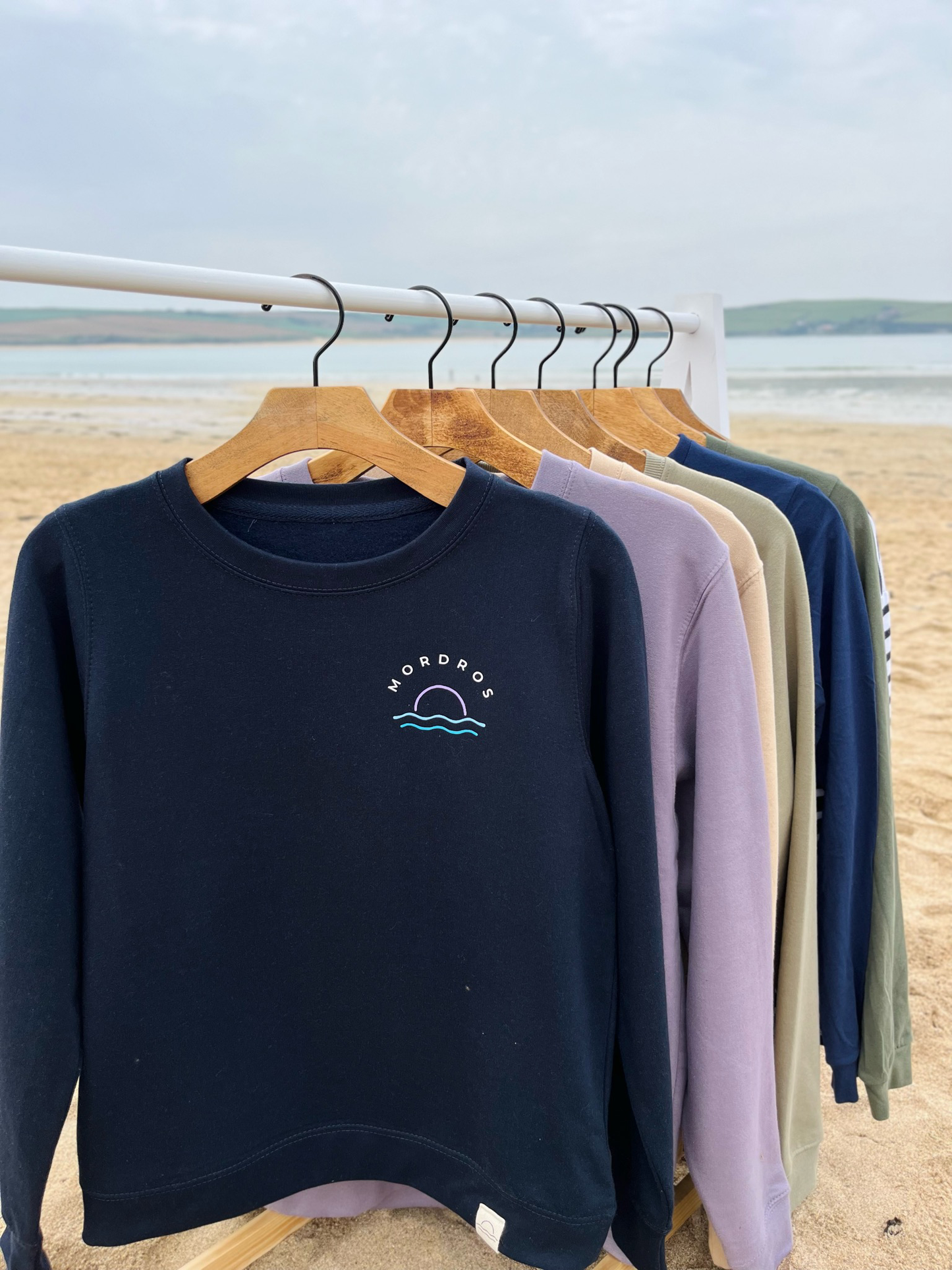 Navy Retro Sunset Jumper