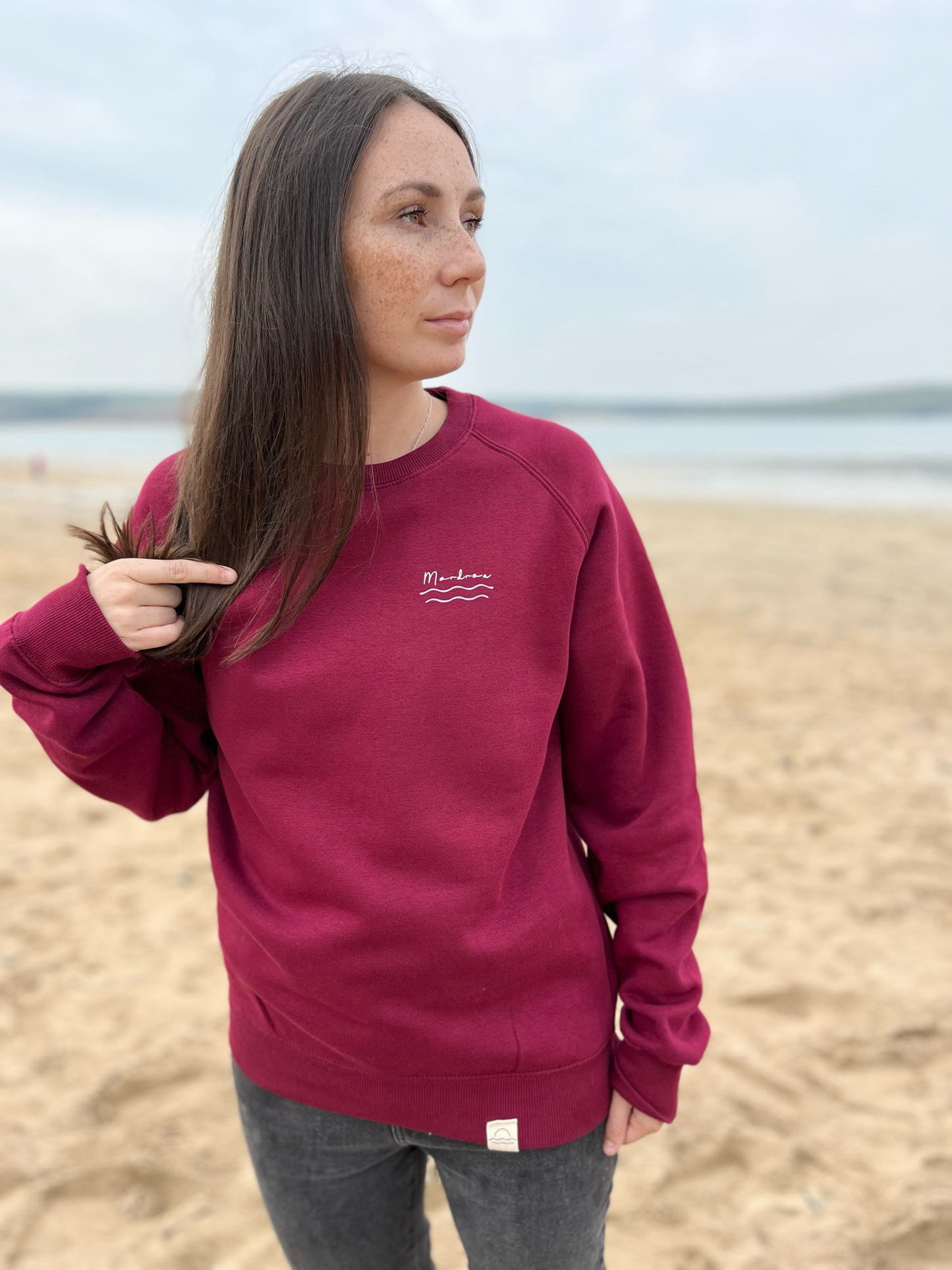 Burgundy Signature Raglan Jumper
