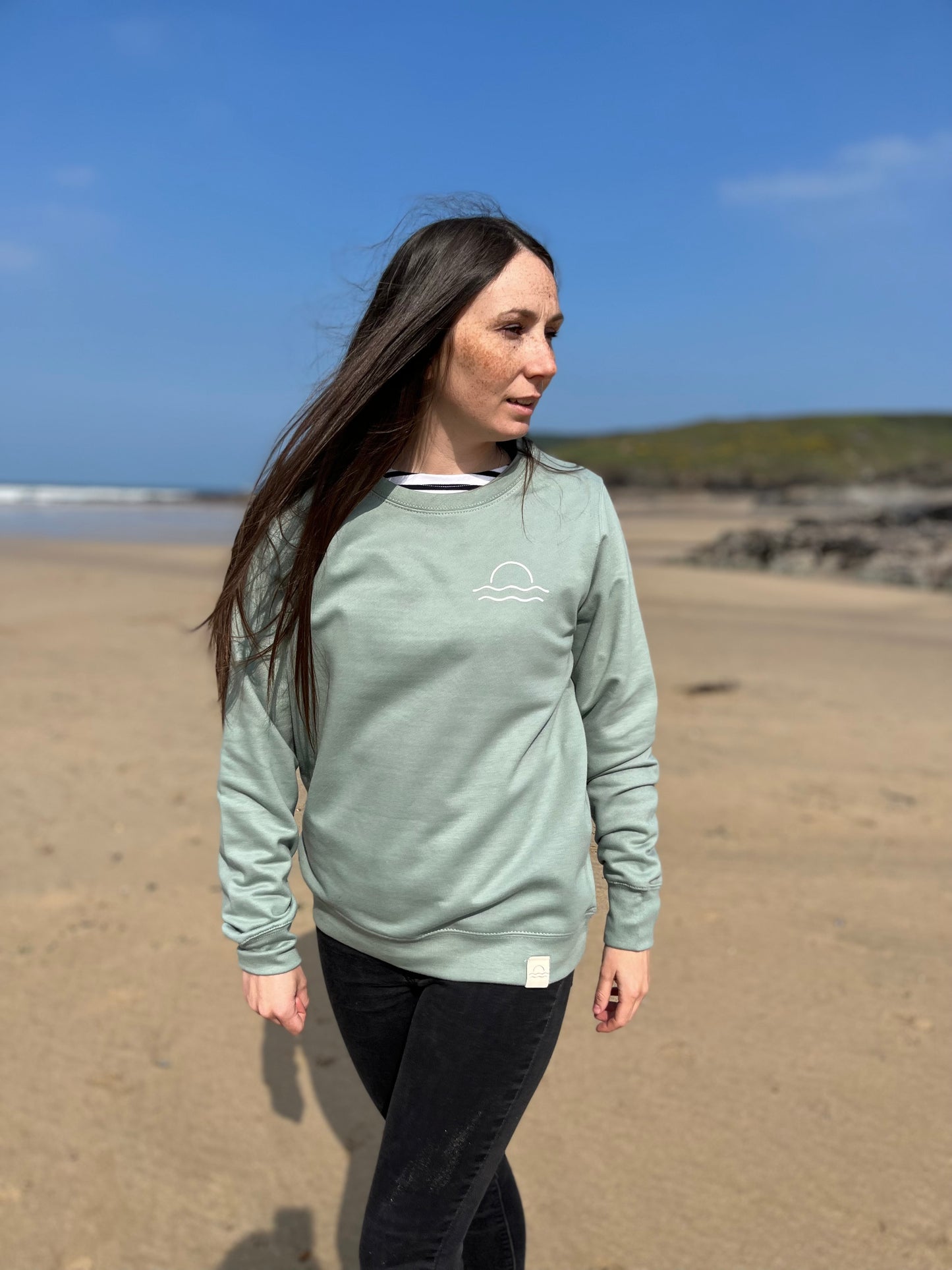 Dusty Green Sunset Jumper