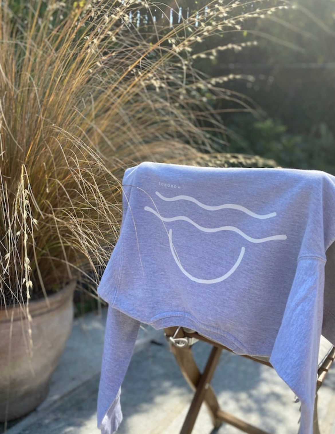 Grey And White Sunset Jumper