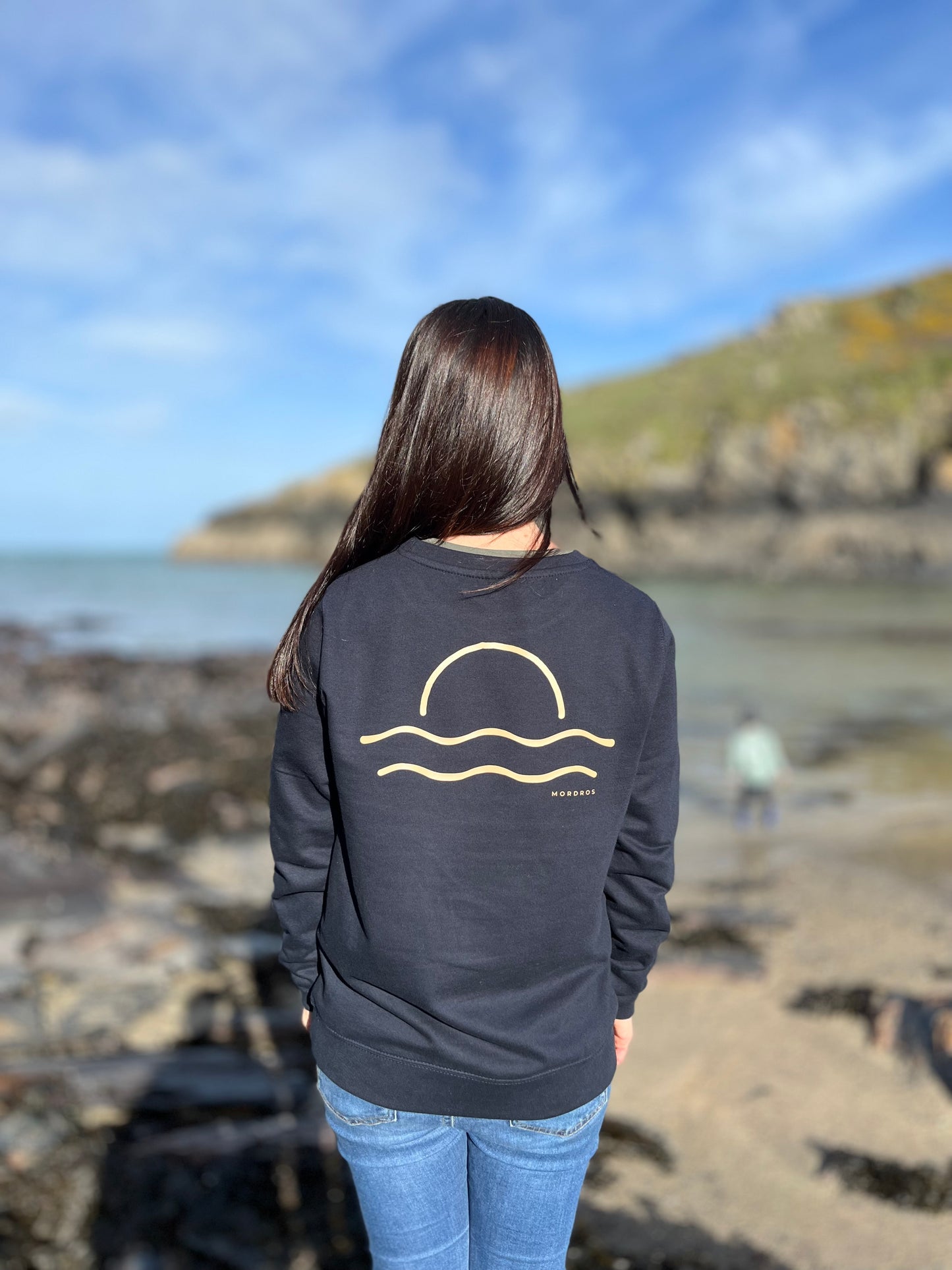 Navy and Sand Sunset Jumper