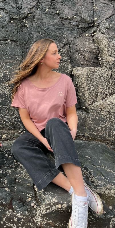 Dusty Pink Organic Cotton Tee