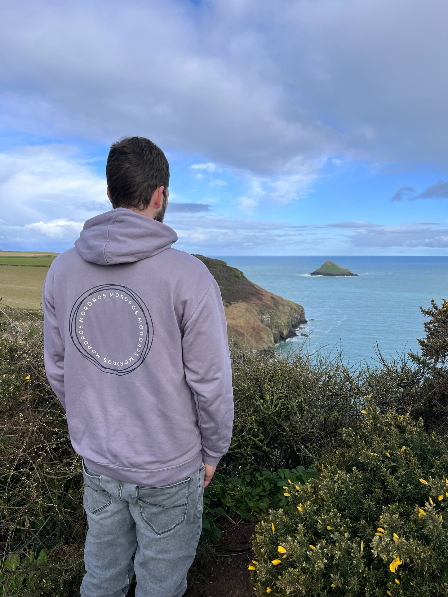 Dusty Lilac Circle Hoody