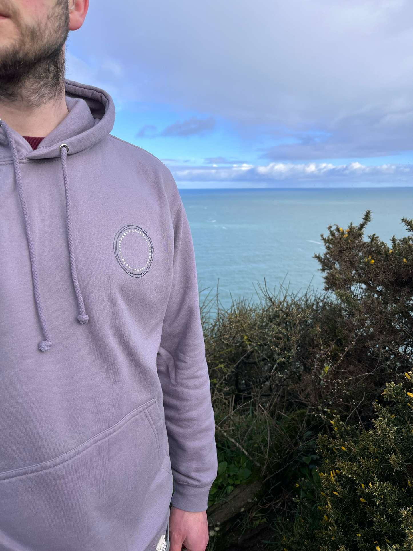 Dusty Lilac Circle Hoody