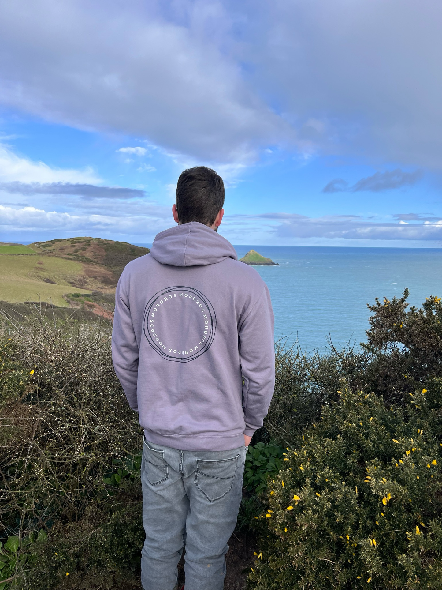 Dusty Lilac Circle Hoody