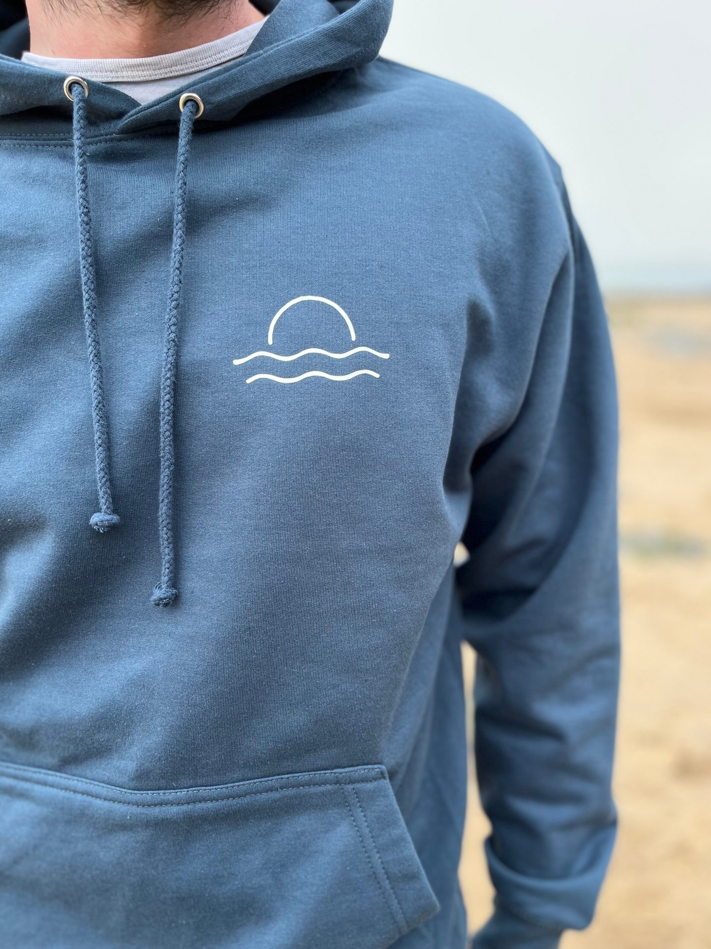 Petrol Blue Sunset Hoody