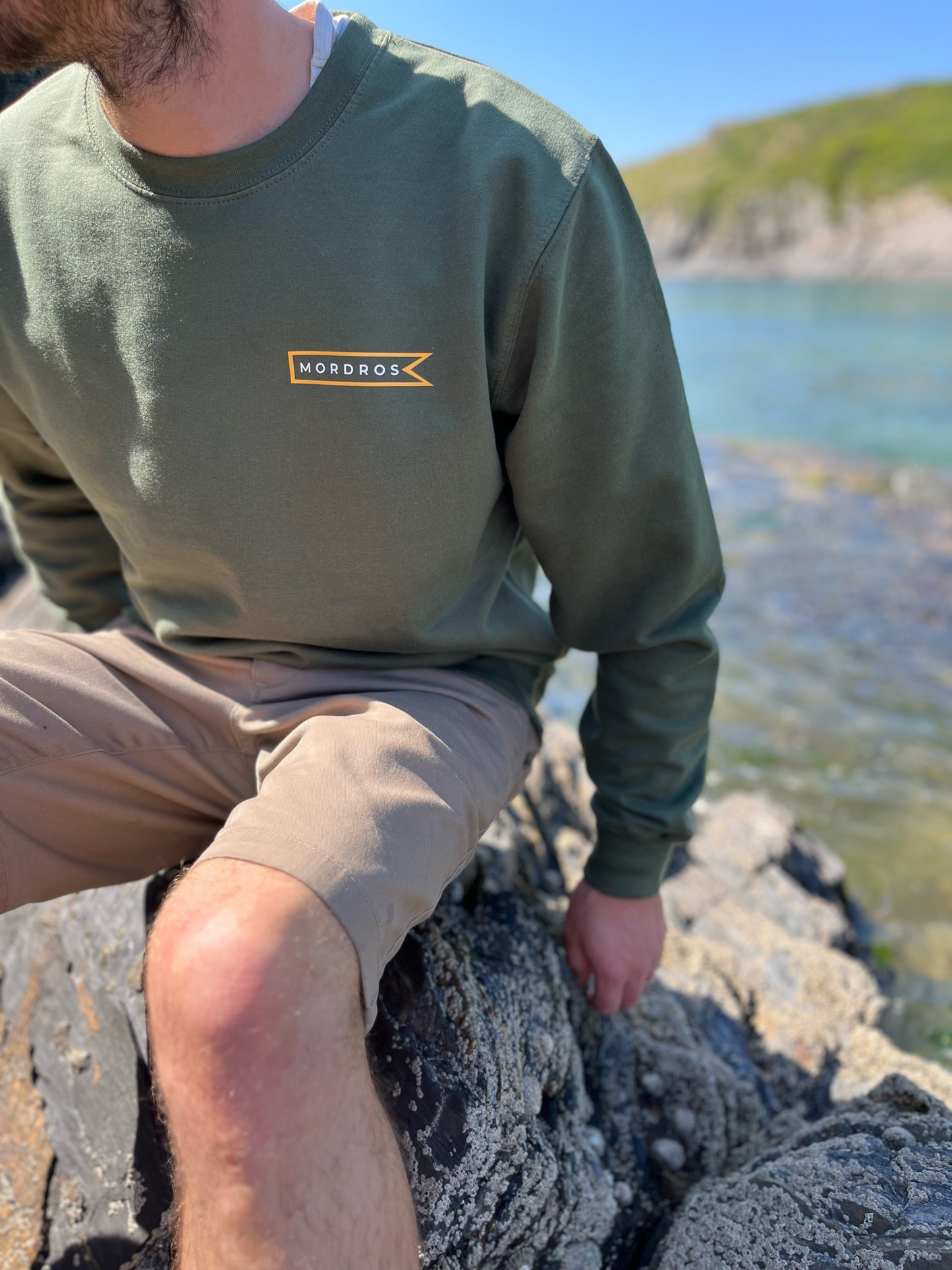 Olive and Mustard Flag Jumper