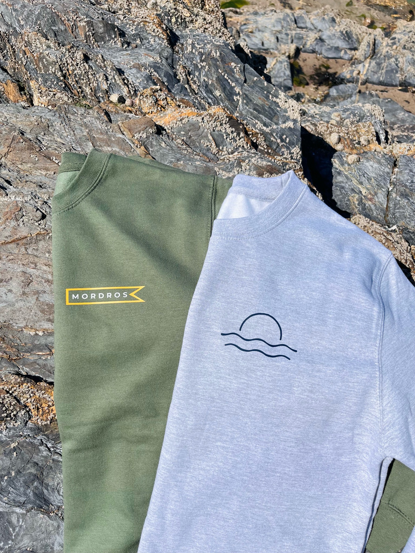 Olive and Mustard Flag Jumper