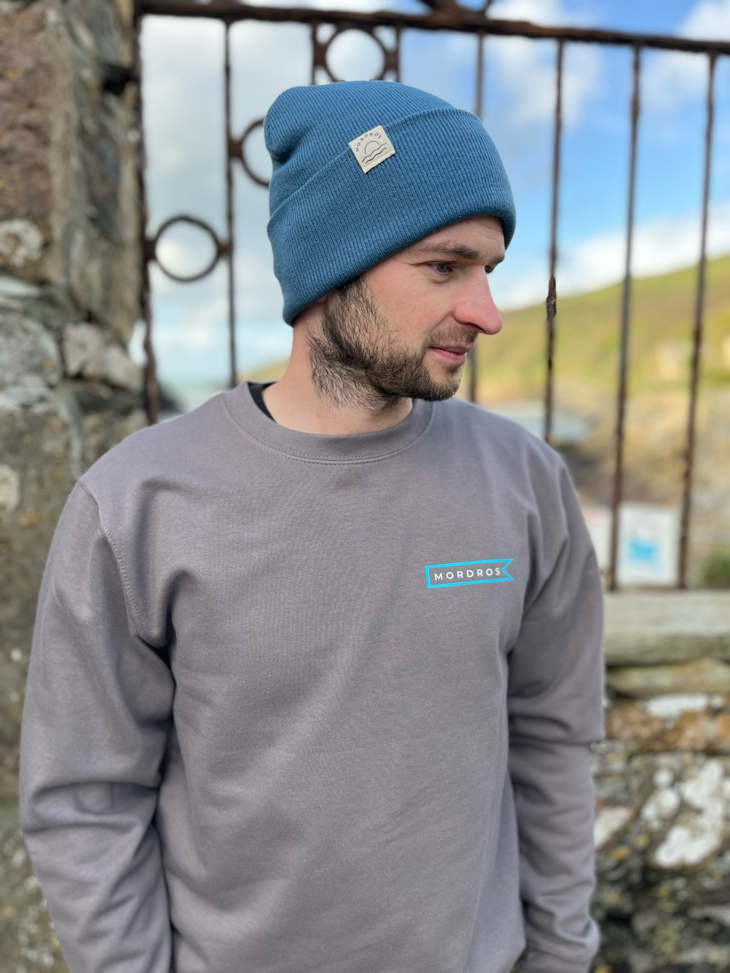 Mushroom and Turquoise Flag Jumper