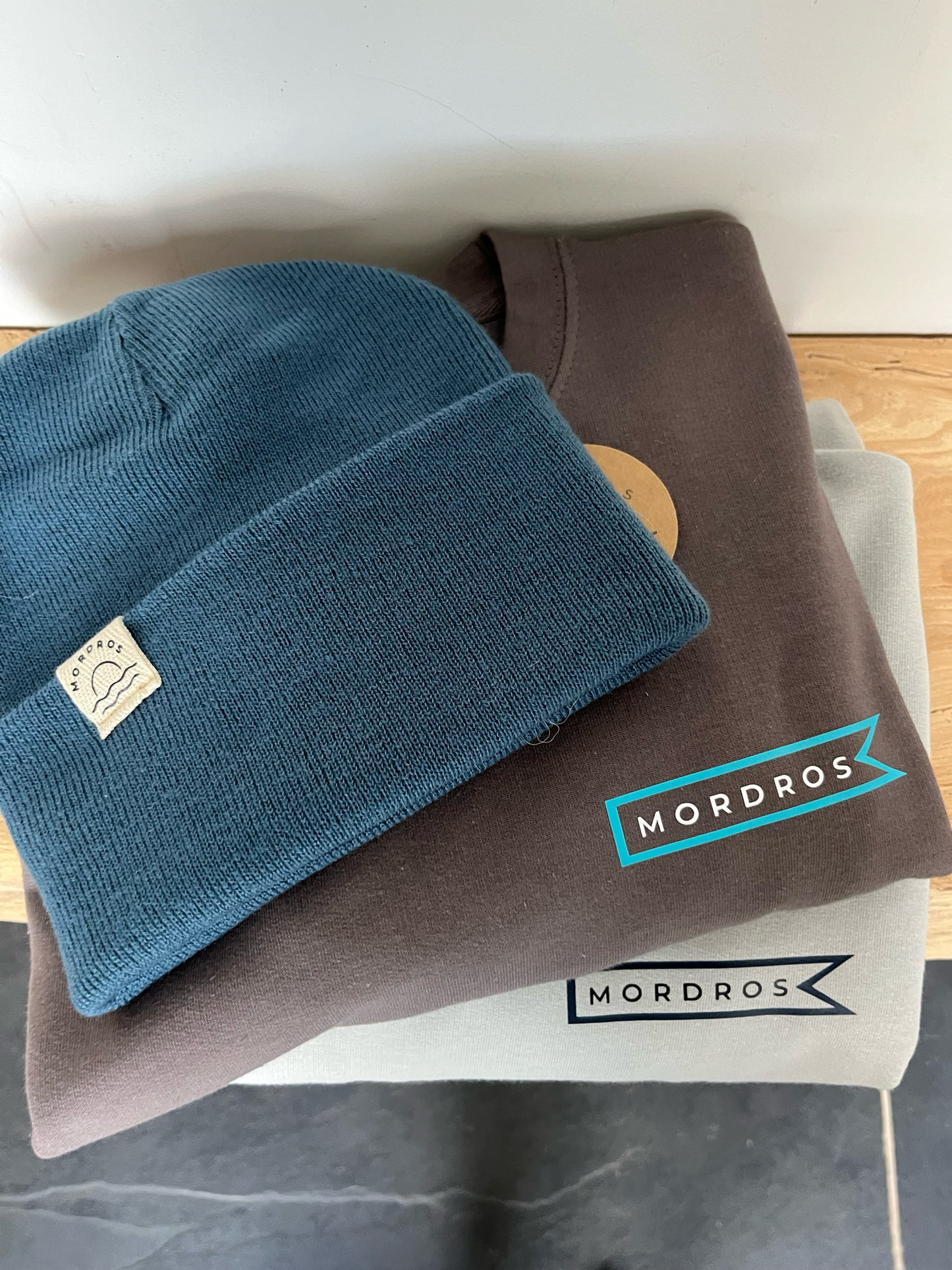 Mushroom and Turquoise Flag Jumper
