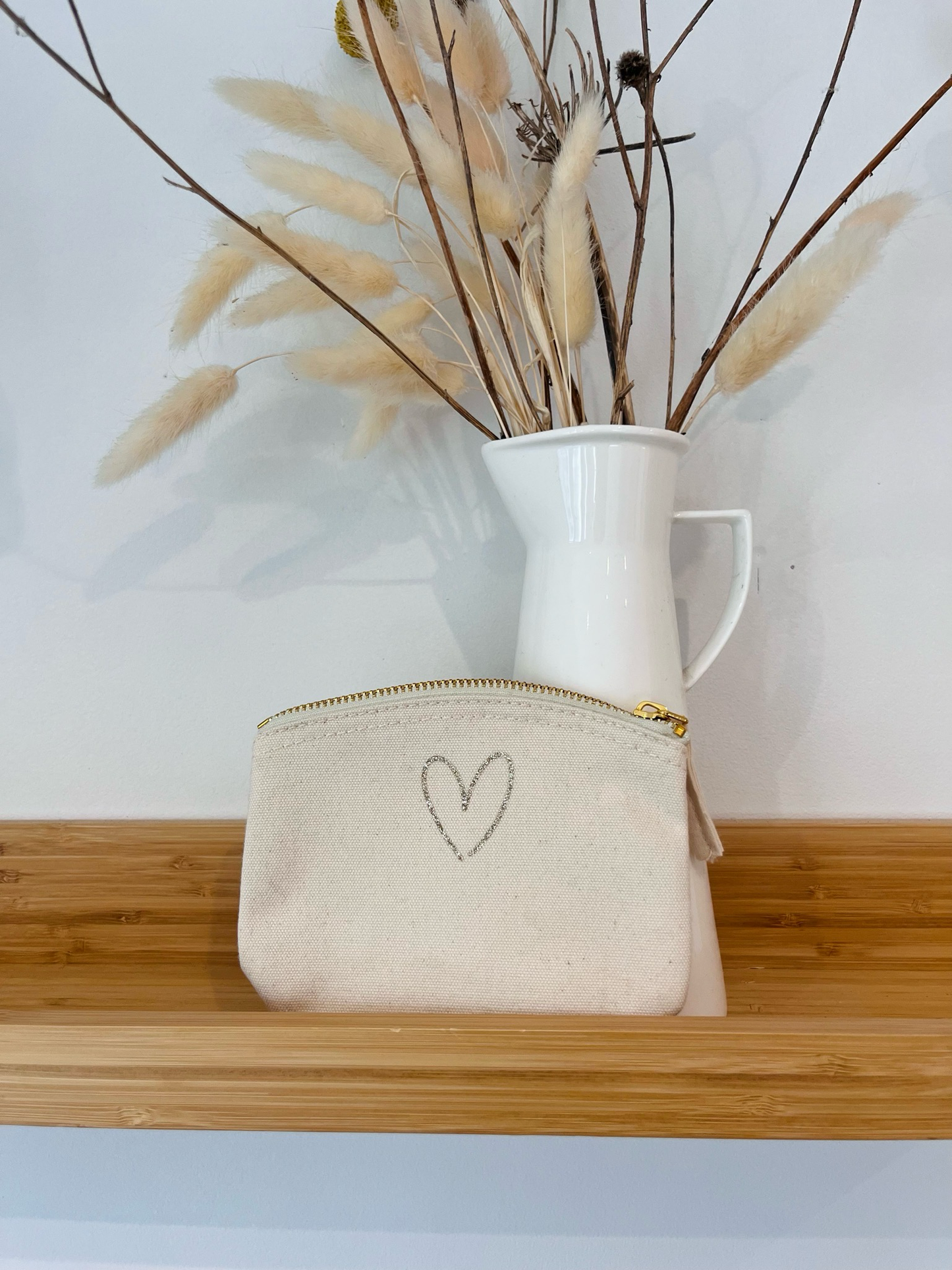 Organic Cotton Heart Purse