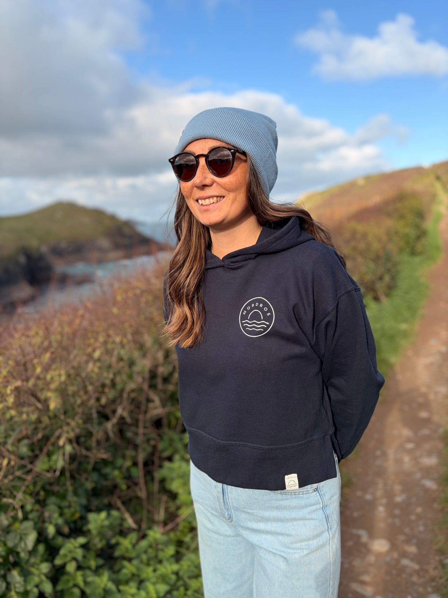 Relaxed Fit Navy Sunset Hoody