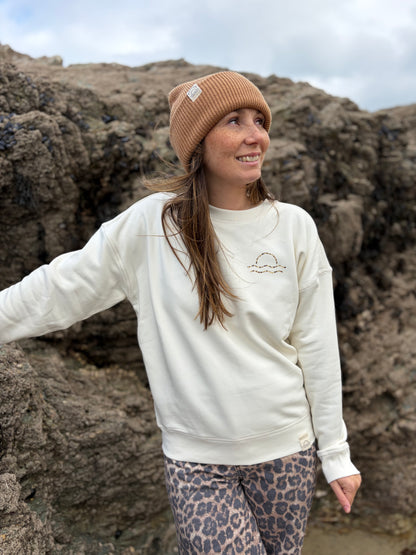 Cream Organic Cotton Leopard Jumper