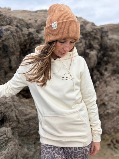 Cream and Leopard Sunset Hoody