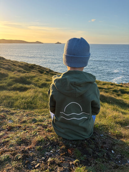 Olive and Cream Sunset Hoody