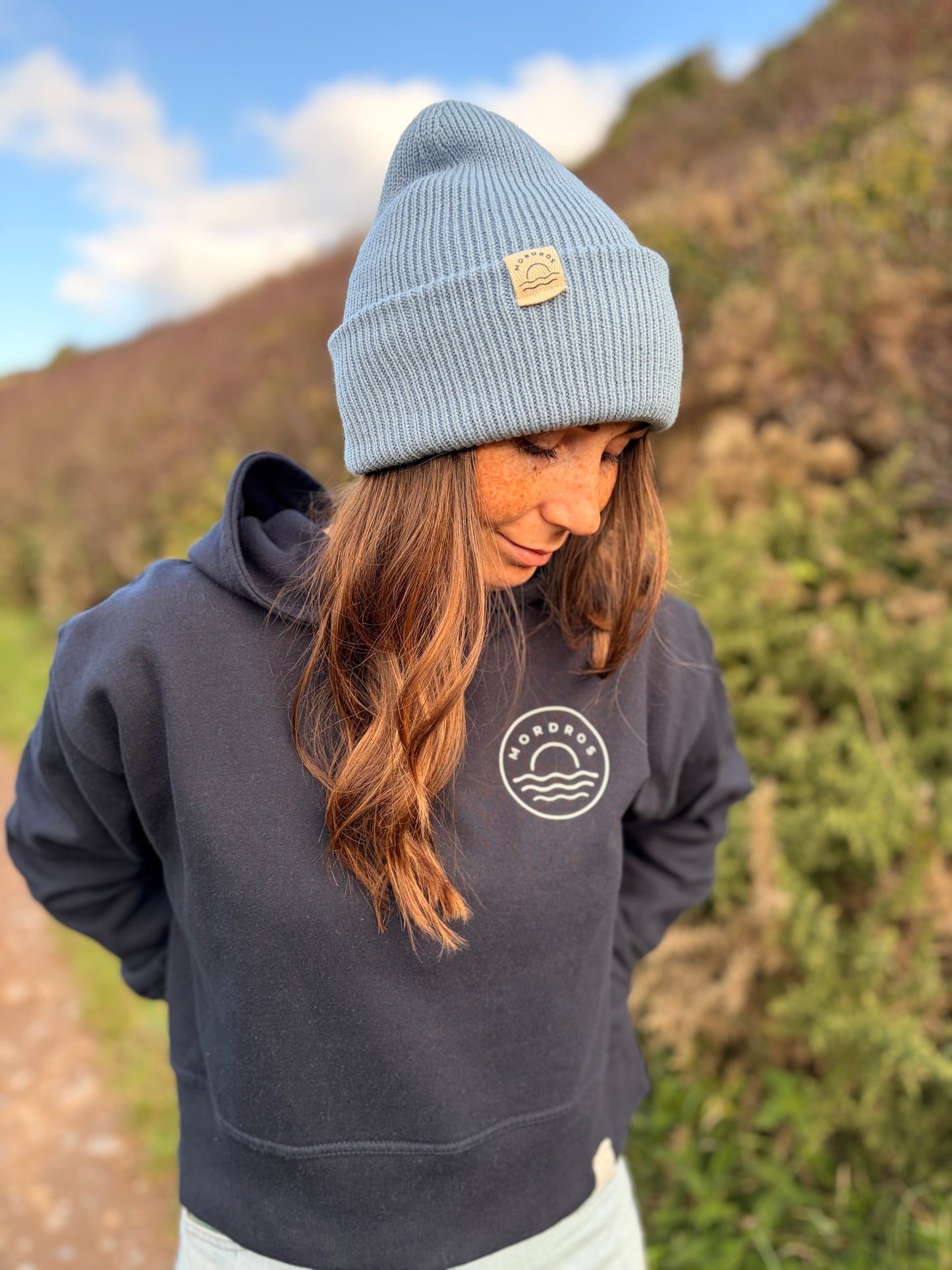 Relaxed Fit Navy Sunset Hoody