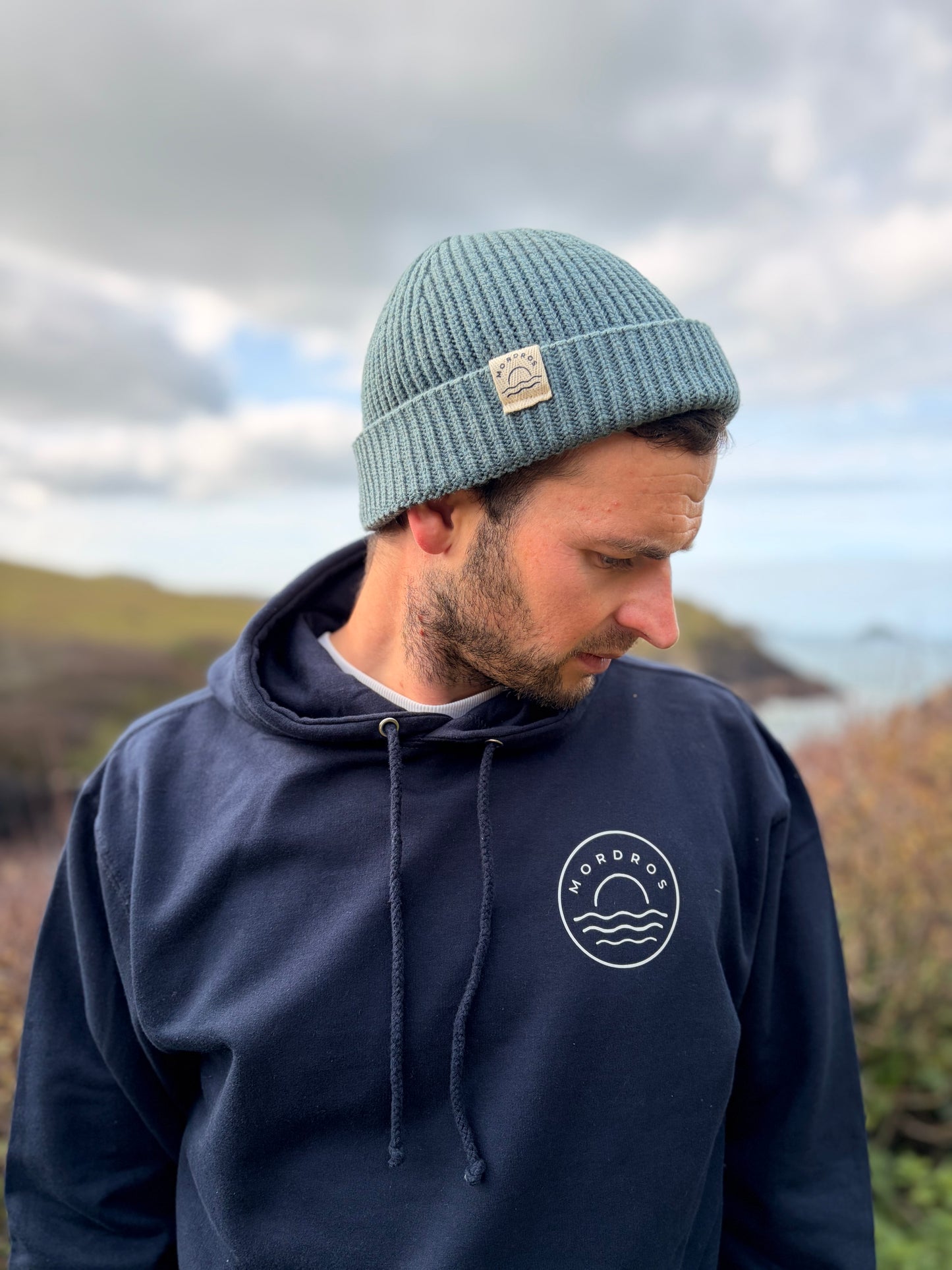 Navy Circle Sunset Hoody