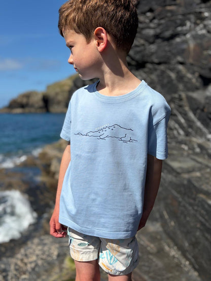 Light Blue Rumps Dino Tee