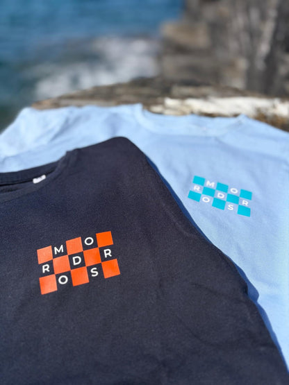 Navy Mordros Check Tee