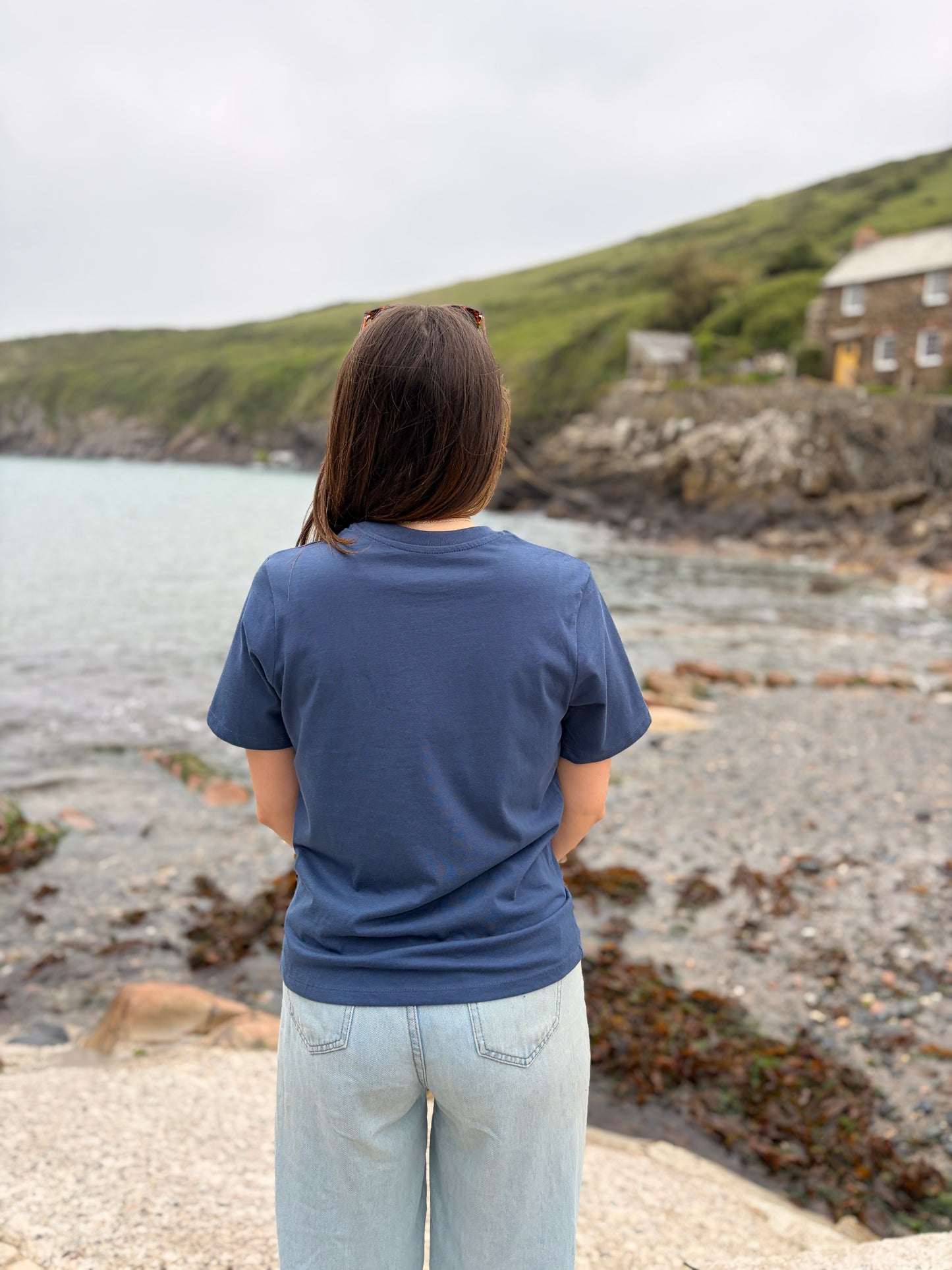 Sunset Organic Cotton Blue Tee