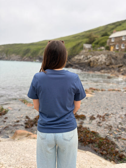 Sunset Organic Cotton Blue Tee