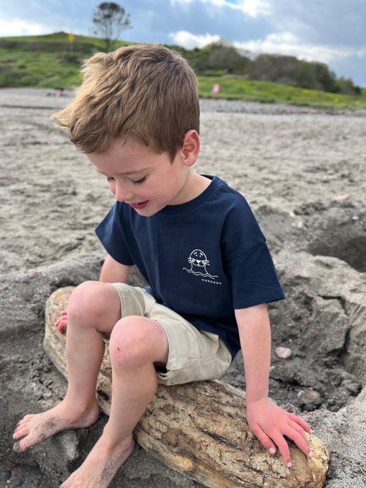 Navy Organic Cotton Seal T Shirt