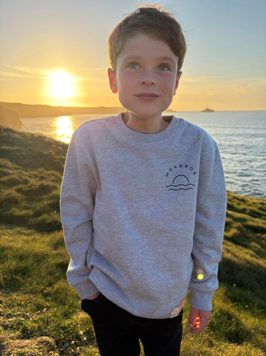 Grey and Charcoal Organic Cotton Jumper
