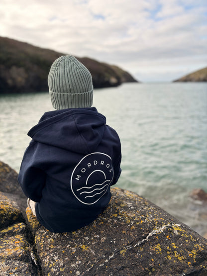Navy Circle Sunset Zippy Hoody