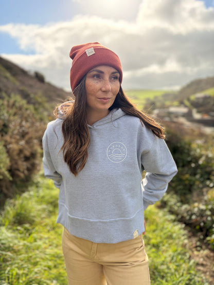 Relaxed Fit Grey Sunset Hoody