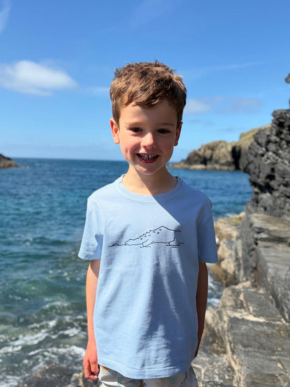 Light Blue Rumps Dino Tee