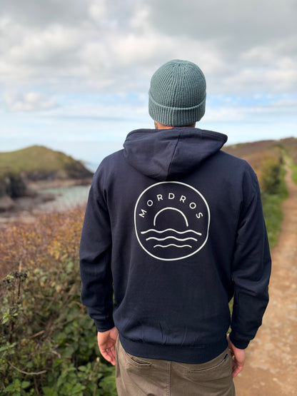 Navy Circle Sunset Hoody