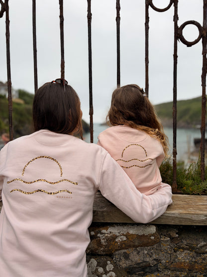 Organic Cotton Light Pink Leopard Jumper