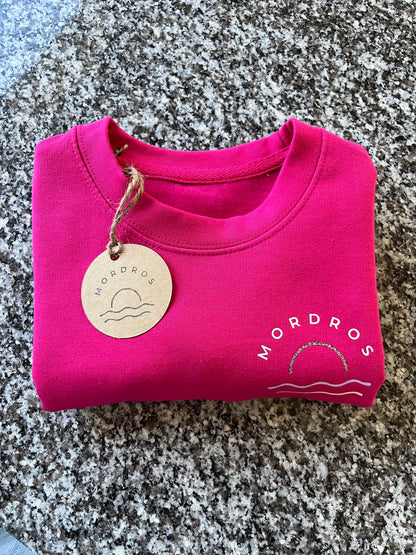Pink Glitter Sunset Jumper