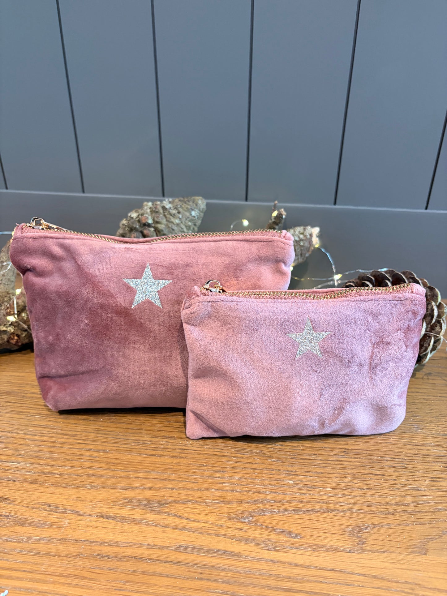 Recycled Velvet Star Purse