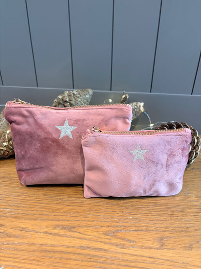 Recycled Velvet Star Purse