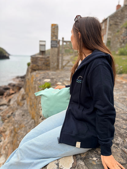 Navy Zippy Sunset Hoody