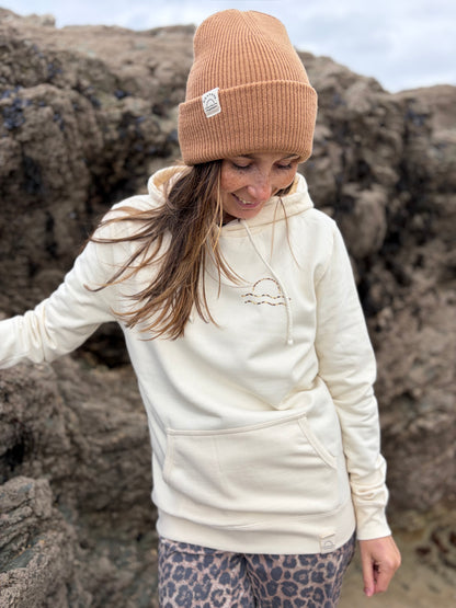 Cream and Leopard Sunset Hoody